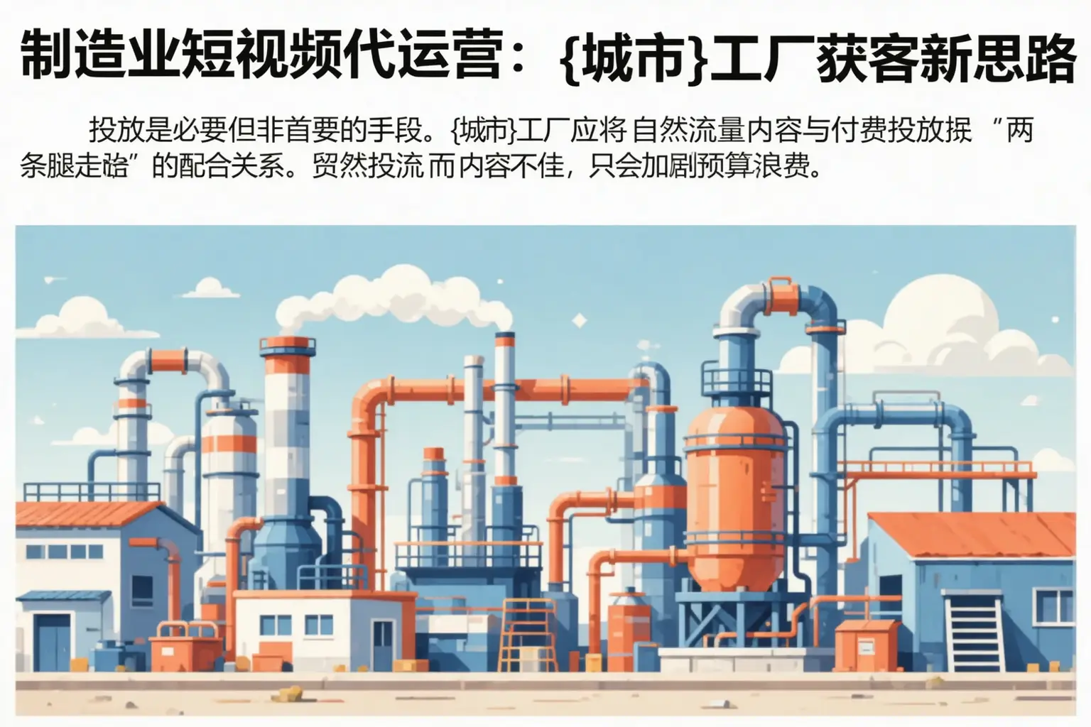制造业短视频代运营：威信工厂获客新思路